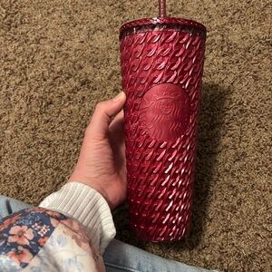 Red Chainlink Starbucks Tumbler
